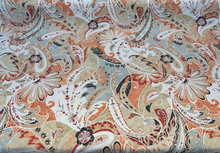  Richloom Coral Paisley Reynard Paradise Drapery Upholstery Fabric By The Yard