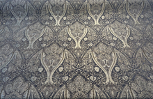  Upholstery Damask Swavelle Iradessa Slate Chenille Fabric By The Yard
