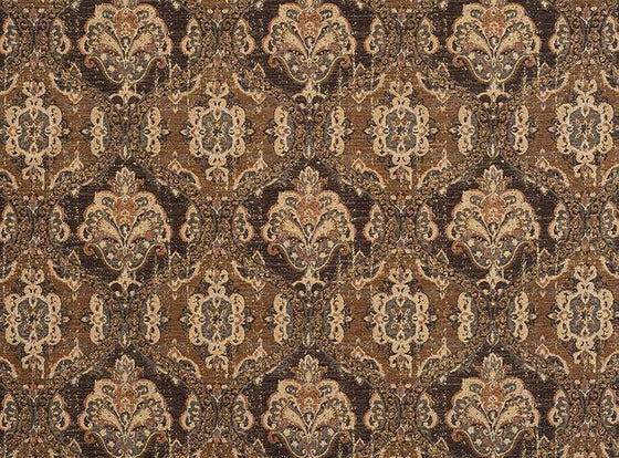 Upholstery Swavelle Abia Latex Backed Chocolate Chenille Fabric