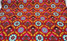  Waverly Mayan Medallion Red Desert Flower Fabric 