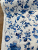 Trend Vern Blue Floral D3367 Linen Drapery Upholstery Fabricut Fabric