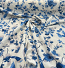 Trend Vern Blue Floral D3367 Linen Drapery Upholstery Fabricut Fabric