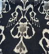 Fabricut Magnificat Ikat Black Linen Drapery Upholstery Fabric 
