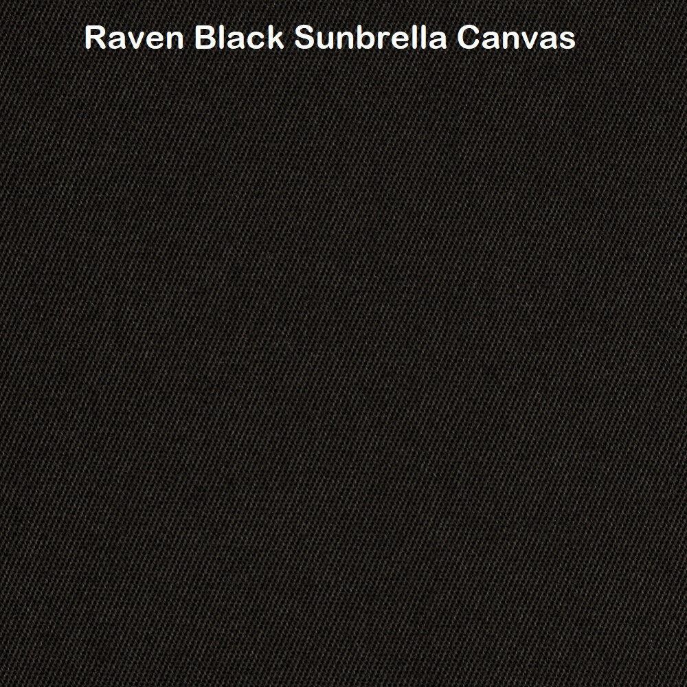 Raven Black Sunbrella Outdoor Upholstery Canvas Fabric By the yard
