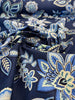 Waverly Charismatic Delft Blue Floral Drapery Upholstery Fabric