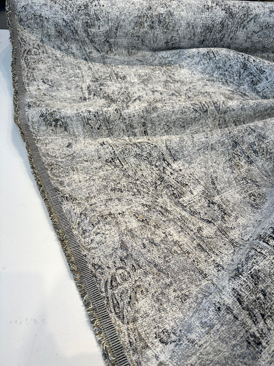 Upholstery Imogen Rain Damask Distressed Swavelle Chenille Fabric