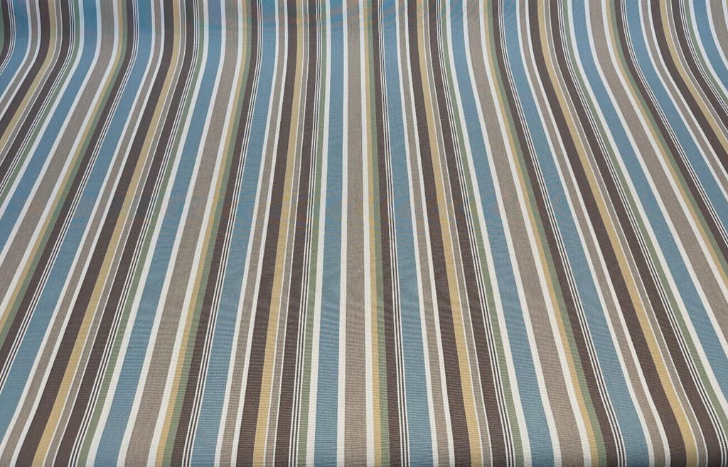 Sunbrella Stripe Brannon Seaglass Outdoor Fabric By the yard