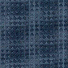  Blue Midnight Greek Key Alexis Brocade Jacquard Fabric 