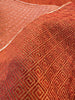 Greek Key Red Clay Alexis Brocade Jacquard Fabric by the yard