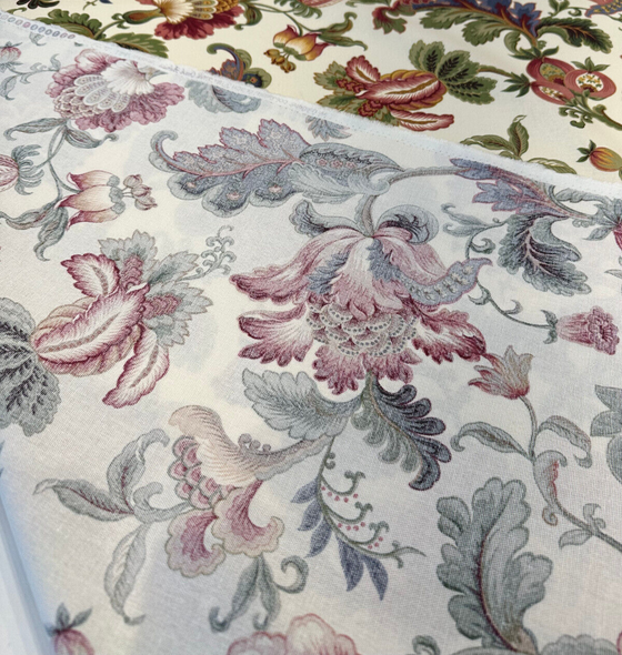 Swavelle Noblesse Eggshell Floral Drapery Upholstery Fabric By The Yard