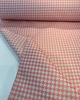 Regal Pink Houndstooth Chelsea Coral Jacquard Fabric