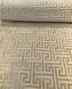Wheat Greek Key Chenille Spartan Upholstery Drapery Regal Fabric 