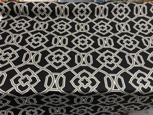  Richloom Malibar Black Silver Ebony Cotton Drapery Upholstery Fabric By the yard