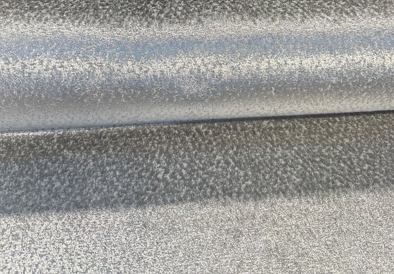 Glam Mica Silver Metallic Velvet Upholstery Drapery Fabric 