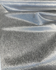 Glam Mica Silver Metallic Velvet Upholstery Drapery Fabric 