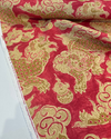 P Kaufmann Dunmore Dragons Red Cinnabar Linen Fabric