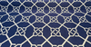 Bridle Navy Blue Geometric Jacquard Upholstery Regal Fabric