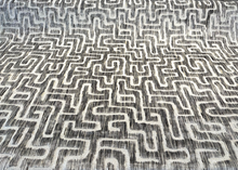  D.V. Kap Adina Granite Geometric Velvet Upholstery Fabric by the yard