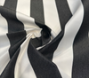 Sunbrella Townsend Tuxedo Black White Stripe Outdoor Fabric
