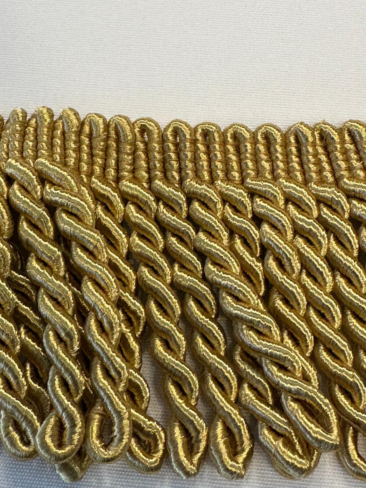 Antique Gold 3'' Bullion Fringe Trim Gold By The Yard – Affordable Home  Fabrics
