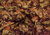 RICHLOOM Wentworth BURGUNDY RED FLORAL LINEN FABRIC BY THE YARD