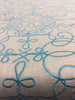 P Kaufmann Bottega Linen Gray Blue curvy Lines Upholstery Fabric 