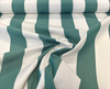 (Fabric has a Run)Explorer Sunbrella Green Stripe Outdoor  Fabric By the yard