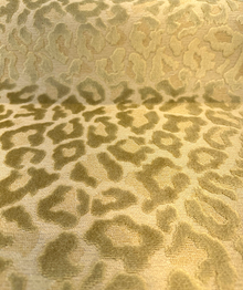  Leopard Gold Straw Jacquard Velvet Belgian Upholstery Fabric