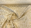 Leopard Gold Straw Jacquard Velvet Belgian Upholstery Fabric