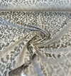 Leopard Taupe Jacquard Velvet Belgian Upholstery Fabric