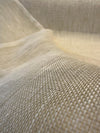 Belgian Linen Sheer Solid Ecru Curtain Drapery Fabric By the Yard