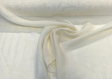  Belgian Linen Sheer Solid Bone Beige Curtain Drapery Fabric