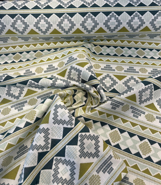 Sunbrella Inca Lime Jacquard Outdoor Upholstery Fabric