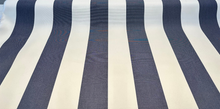  Sunbrella Classic Navy Blue Regal Stripes White Outdoor Fabric 