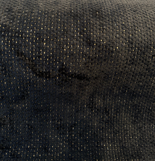  Dobby Ebony Reversible Black Gold Chenille Soft Upholstery Fabric