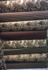 Julius Stripes Wine Chenille upholstery Fabric by the yard sofa