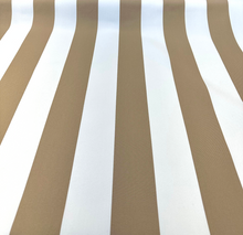  Cabana Stripe Bisque High UV Polyester Outdoor Upholstery Fabric 