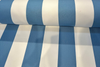 Cabana Stripe French Blue High UV Polyester Outdoor Upholstery Fabric BTY