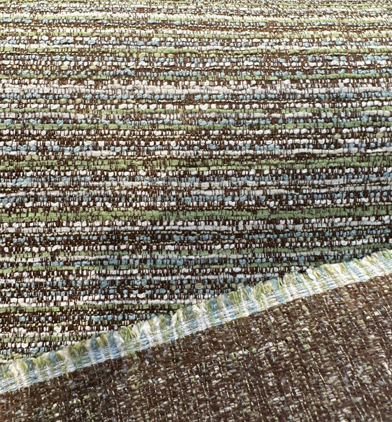 Hollywood Stripe Tadpole Valdese Chenille Upholstery Fabric By The Yard