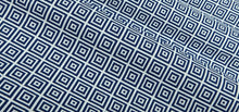  Checkers Royalty Blue High UV Outdoor Upholstery Fabric By the yard