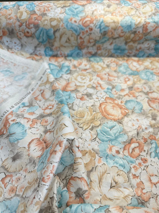 Watercolor Roses Eileen West for Chatenale Vintage Cotton Fabric