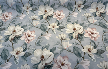  Magnolia Blossom Print Cotton Drapery Upholstery Vilber Fabric 
