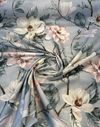 Magnolia Blossom Print Cotton Drapery Upholstery Vilber Fabric 