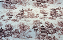  Traditional Nara Toile Cotton Drapery Upholstery Vilber Fabric 