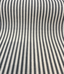  Waverly Timeless Ticking Black Striped Cotton Fabric 