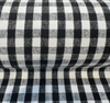 P Kaufmann Logan Check Domino Black White Drapery Upholstery Fabric 