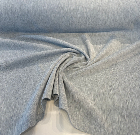Swavelle Capital Gains Blue Sky Herringbone Chenille Upholstery Fabric