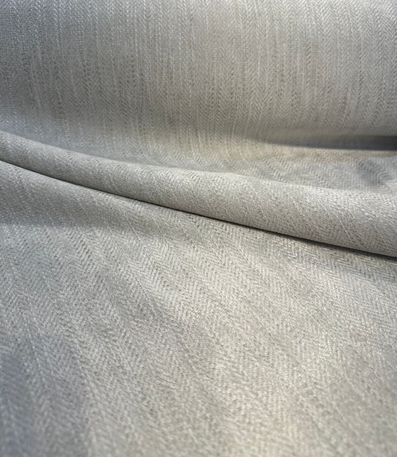 Swavelle Capital Gains Beige Linen Herringbone Chenille Upholstery Fabric By The Yard
