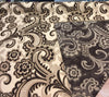 Moderna Brown Damask Fabric Chenille upholstery 56''  sofa couch pillows