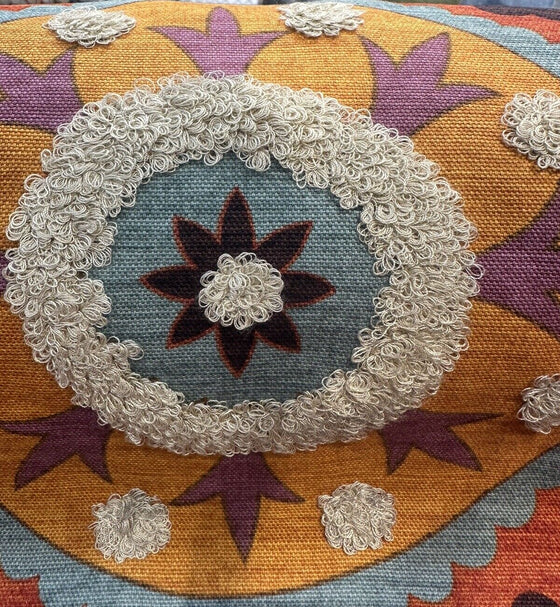 Waverly Tribal Thread Sunset Suzani Drapery Upholstery Fabric 